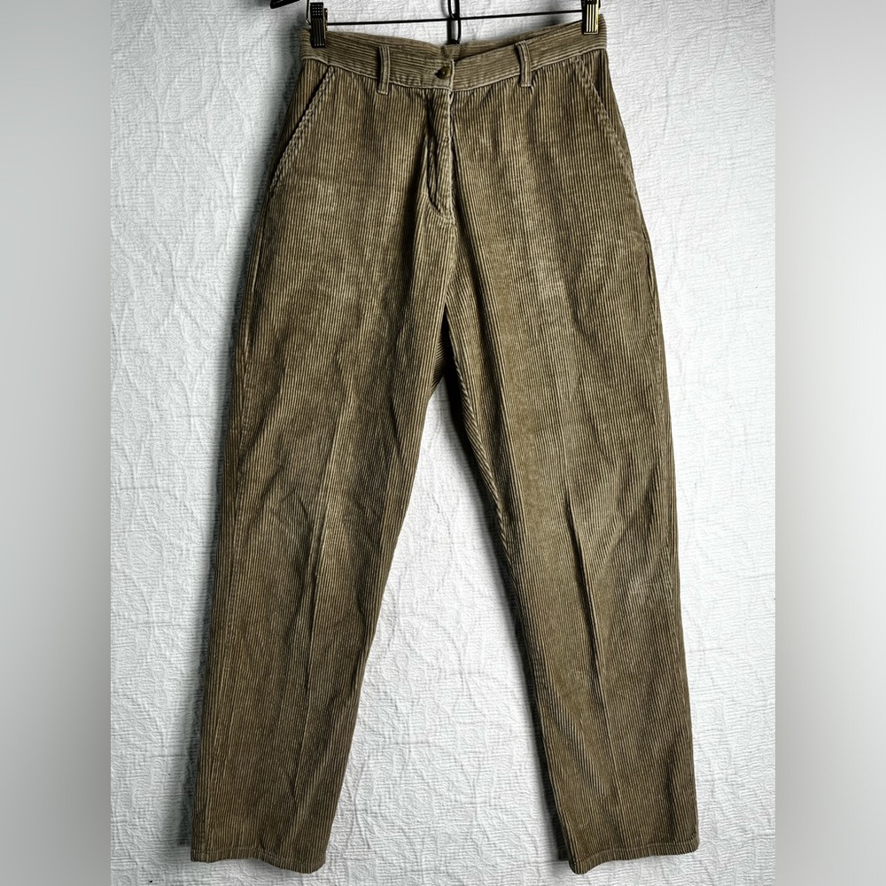 Woolrich 1964 Khaki Soft Corduroy Pants Brown Womens 8 High Waist Classic Pant